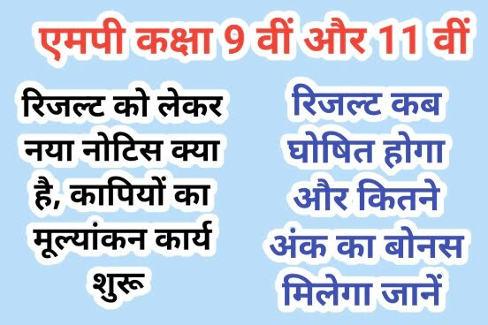 MP Class 9th 11th Exam Result News