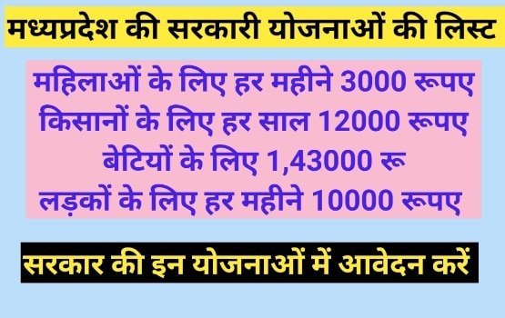 MP Sarkari Yojana List